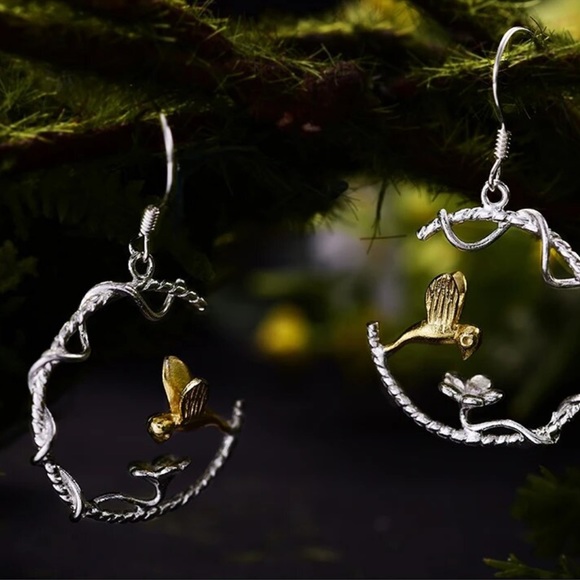 Artisan Handmade 925 Sterling Silver Songbird The Zephany Earrings - Picture 6 of 9